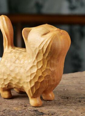 可爱黄金檀傲娇猫工艺品小檀黄金