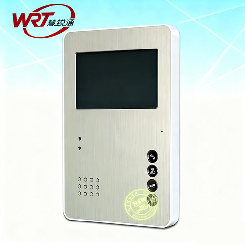 WRT/慧锐通R1/210系统通用款4.3寸彩色室内分机门铃JYD-82DFJ - 图0