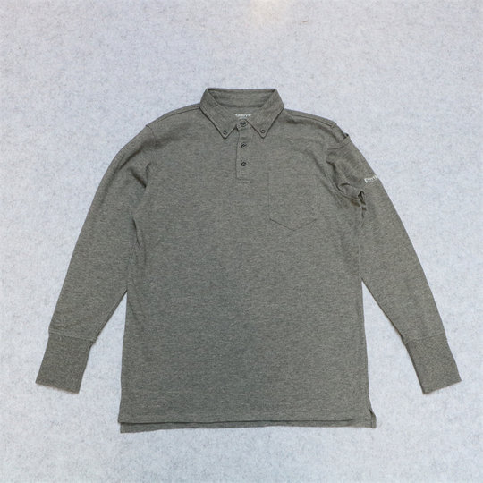 外贸日单男士珠地棉翻领Polo衫春秋商务休闲复古长袖T恤网眼透气