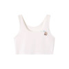 Anti-bump stretch breathable girls vest with thin mesh