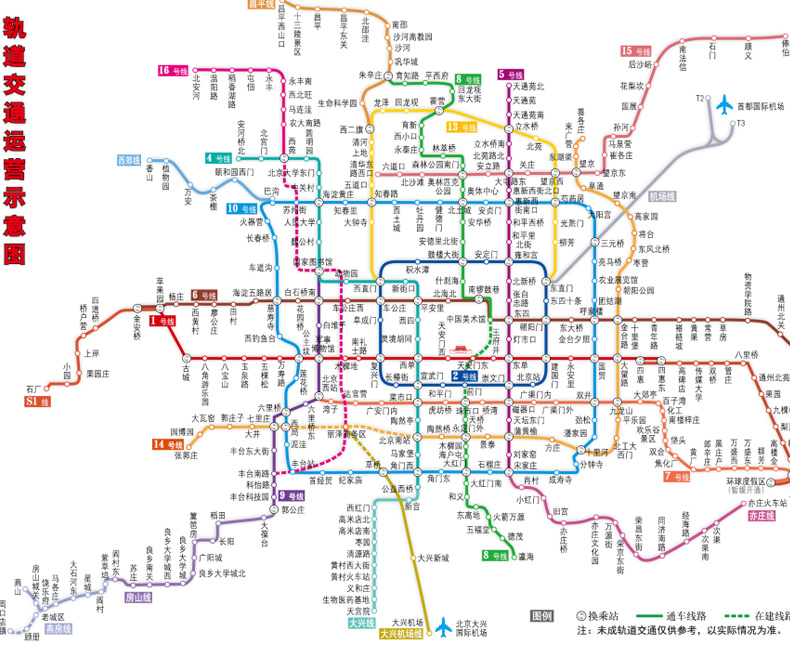 2024海淀区地图 石景山区交通旅游图（内附详细的北京市公交线路手册）北京市分区交通旅游地图系列-正反面印刷 防水撕不烂材质 - 图3