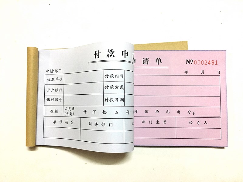 付款申请单付款审批单财务付款单请款单通用费用单据用款凭证单 - 图2