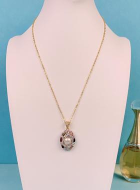 珍珠碧玺套三件套手工制作