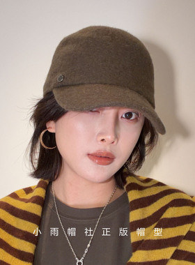 韩系复古马术棒球帽女款秋冬纯色