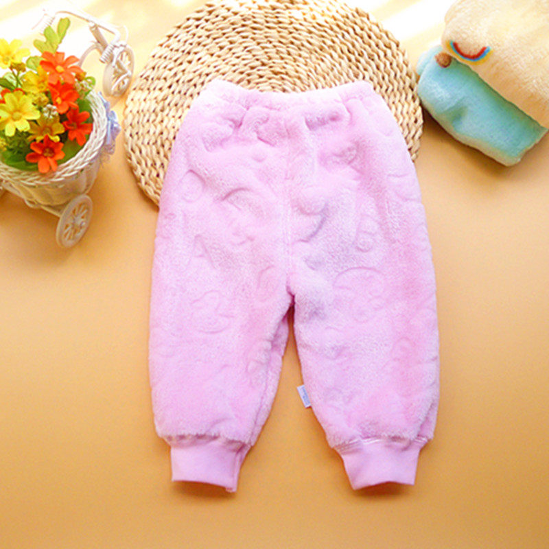 新生婴儿珊瑚绒保暖裤子男女宝宝法兰绒长裤秋冬初生儿加绒暖暖裤,淘宝优惠券,粉丝福利购,淘宝优惠卷