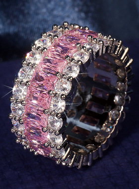 麦穗精致戒指女式超闪奢华