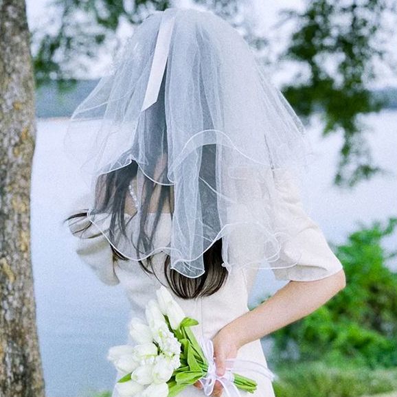 领证登记郁金香手捧花婚纱摄影拍照新娘仿真花奶油ins风花束道具