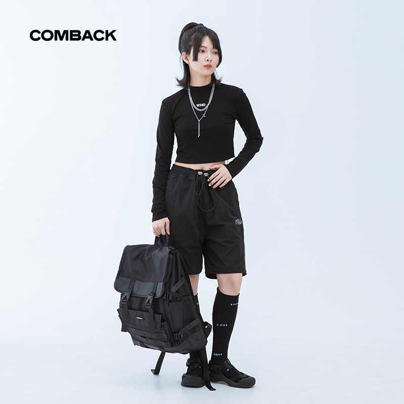 COMBACK 新款原创双肩包大容量电脑背包旅行学生书包国潮男