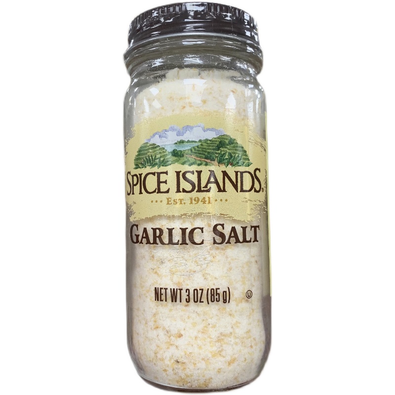 现货 SPICE ISLANDS香料岛GARLIC SALT蒜盐85g 进口中西餐调味料 - 图1