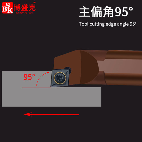 数控加长内孔车刀95度弹簧钢D20S-SCLCR09镗刀杆250 300 400刀排 - 图1