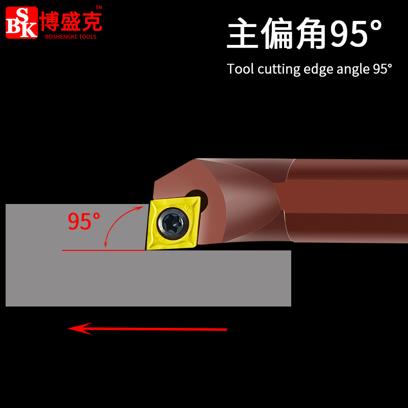 数控刀杆内孔镗孔刀车刀镗刀杆S08K-SCLCR09弹簧钢防震小内孔车刀 - 图0