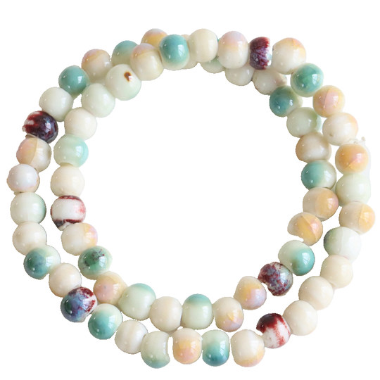 彩云之南 一缕瓷国风景德镇瓷珠手串文艺学生陶瓷手链新中式516