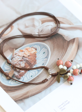 景德镇陶瓷民族风可调毛衣链女