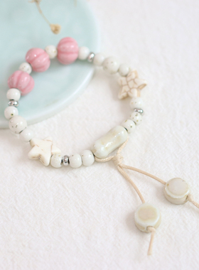 文艺一缕瓷景德镇陶瓷手链国风