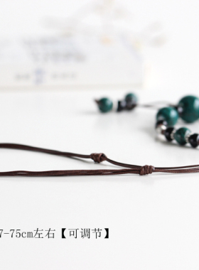 民族风手工陶瓷流行长款促销项链