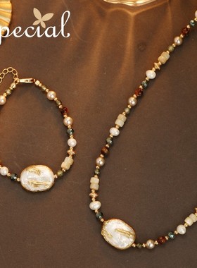 SPECIAL欧美淡水珍珠女士手链串珠首饰手串轻奢小米珠2025年新款