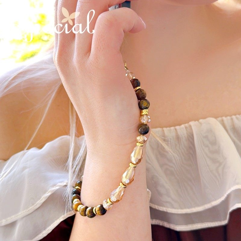 SPECIAL欧美轻奢复古美拉德色虎眼石手机链挂手腕配饰2026年新款,淘宝优惠券,粉丝福利购,淘宝优惠卷