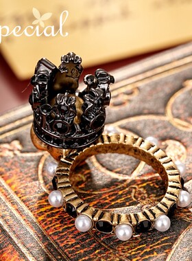 SPECIAL小众骷髅头设计戒指