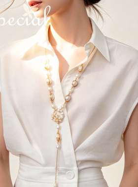 SPECIAL镀金工艺淡水珍珠项链