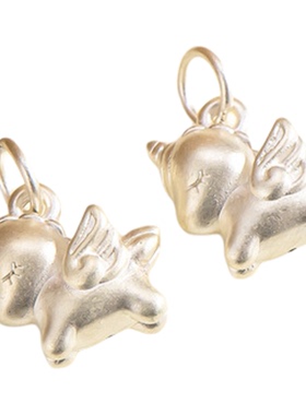 纯银防敏男女宝飞马吊坠挂件简约