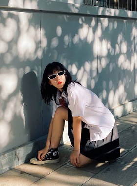 眼镜复古风原宿小框太阳镜网红