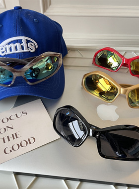 时尚复古外星人欧美风格异形凹造型墨镜废土风防紫外线太阳眼镜男