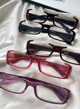 中二二次元眼镜框黑框素颜