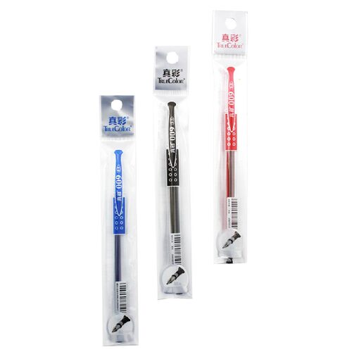 真彩中性笔芯 GR-009替芯 0.5mm碳素笔芯子弹头笔芯 009笔芯 水笔笔芯 - 图0