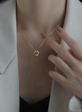 S925纯银莫比乌斯环项链