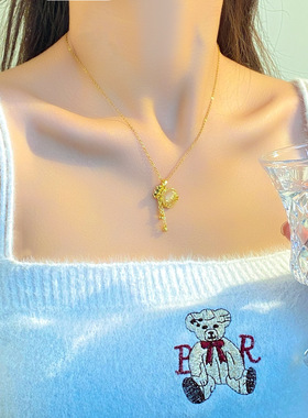 项链钛钢不掉色女防过敏