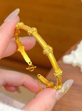 立体雕花古法沙金实心送女朋友