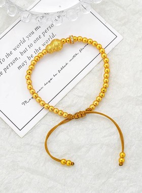 古法花丝单圈手串镂空小圆珠