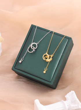 防过敏项链不掉色女钛钢