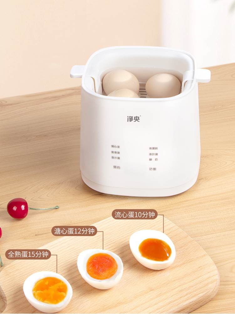 煮蛋器迷你多功能温泉蛋家用小型自动断电定时预约煮蛋神器蒸蛋器 - 图0