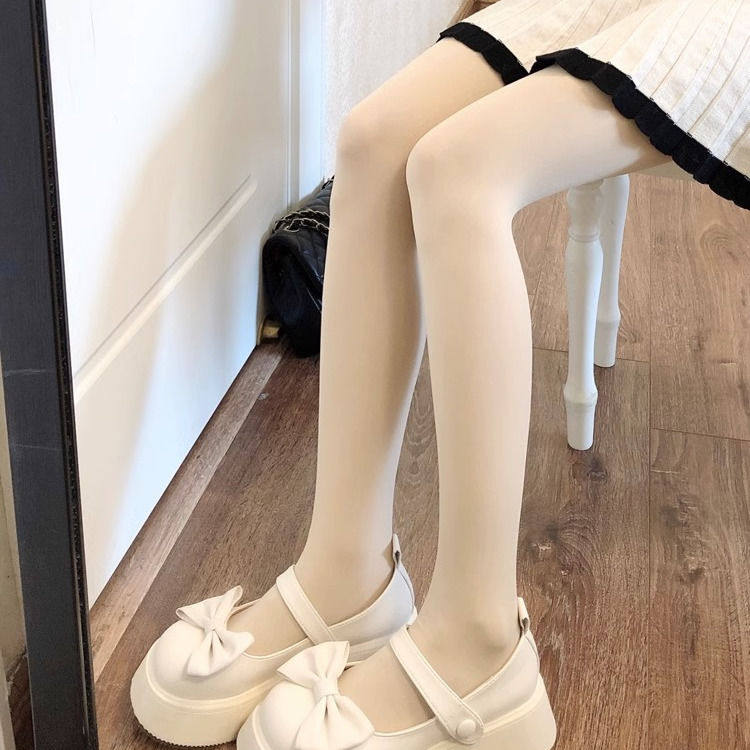 日系jk奶白色连裤袜女春秋光腿肉色丝袜天鹅绒lolita薄款打底裤袜,淘宝优惠券,粉丝福利购,淘宝优惠卷