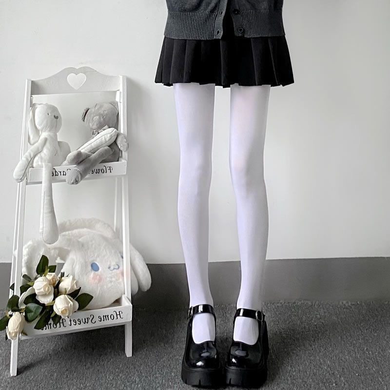 日系白丝JK洛丽塔天鹅绒80d白色连裤丝袜女打底袜薄款lolita黑丝,淘宝优惠券,粉丝福利购,淘宝优惠卷