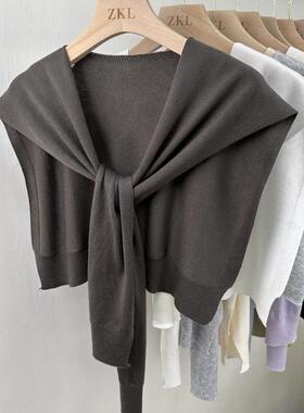 针织披肩秋冬百搭休闲小搭肩