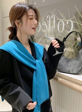 春夏针织披肩女外搭纯色