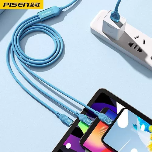 Кабель для передачи данных Pinsheng «три в одном», один-к-три, подходит для Apple typec Android, 66 Вт, быстрая зарядка, 6 А, зарядный кабель для флэш-зарядки, кабель для зарядки iPhone, кабель для передачи данных iPhone, кабель для быстрой зарядки iPhone
