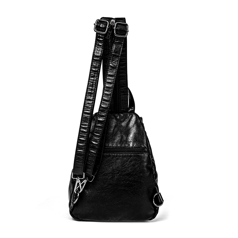 欧比时胸包2023新款软皮女士双肩包 欧比时双肩背包