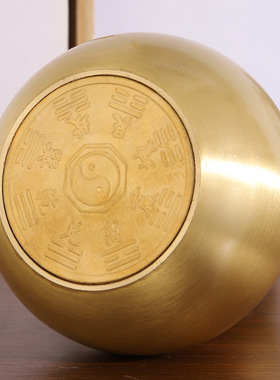 定制铜葫芦批发黄铜葫芦摆件开口带叶葫芦金属工艺品家居摆件