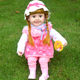 Children's talk doll plush simulation, soft silicone cloth doll cute princess girl toy