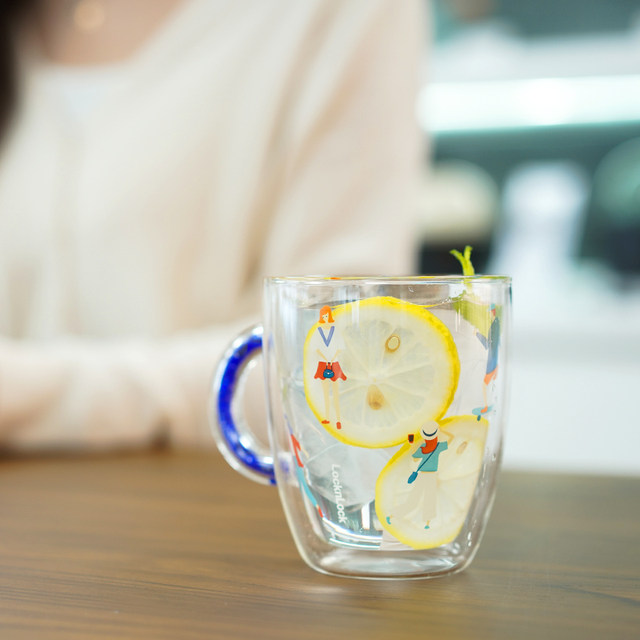 LOCK&LOCK urban life simple water cup with straw