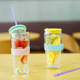 LOCK&LOCK heat-resistant glass cup ins style girl