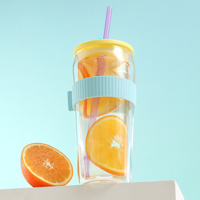 LOCK&LOCK heat-resistant glass cup ins style girl