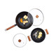 LOCK&LOCK Azure series fine iron non-stick pan two-piece set CIW3002S01 available for group purchase
