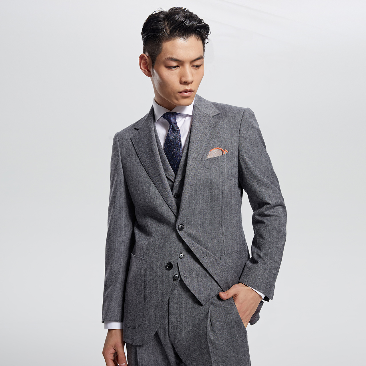 【羊毛单西福袋】柏品商务休闲西服外套男西装上衣正装外套秒杀 - 图2