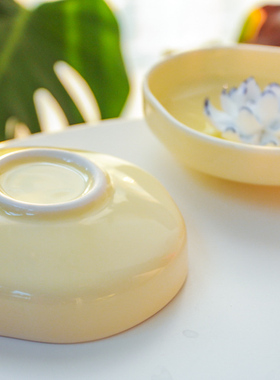 陶瓷黄色摆件工艺品家居装饰