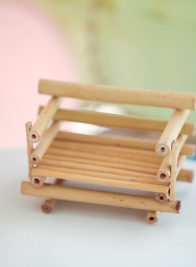 zakka家居摆件复古仿真椅子模型