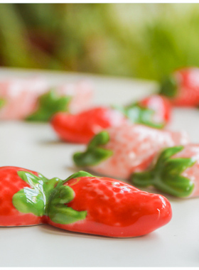 水果桌面摆件陶瓷装饰可爱